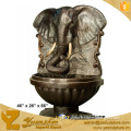 Cast Metal Wall Fountain Sculpture With a Elephant